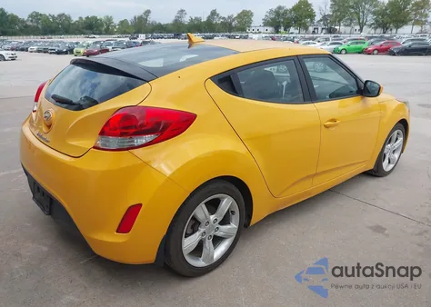 2012 Hyundai Veloster Base W/Black z USA, uszkodzony, nr VIN KMHTC6AD2CU051291